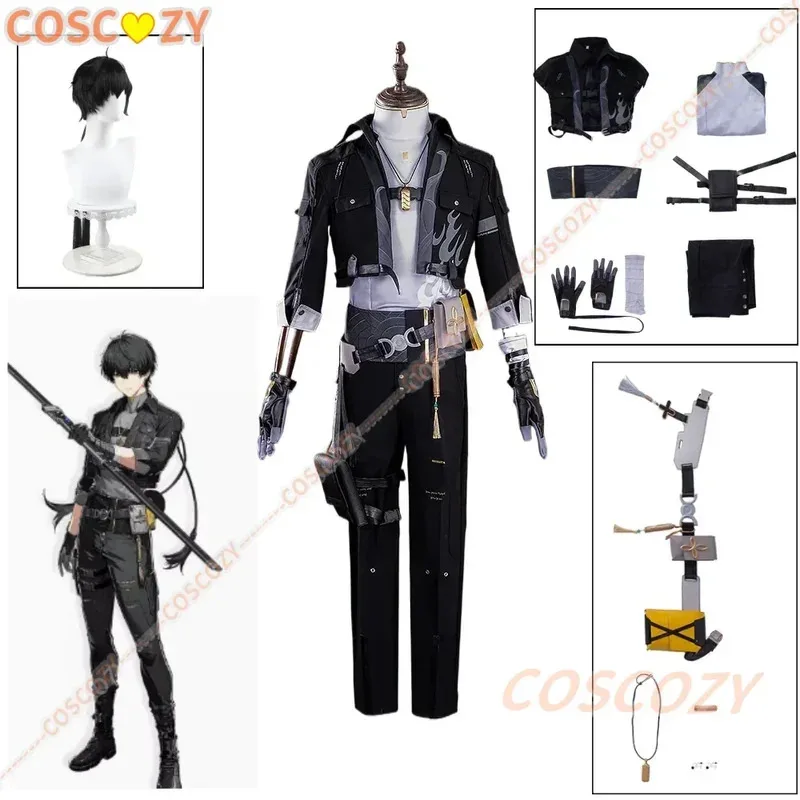 

Anime Game Wuthering Waves Cos Male Rover Cosplay Costume Long Wig Women Man Handsome Outfits Rover Halloween Cos Costumes
