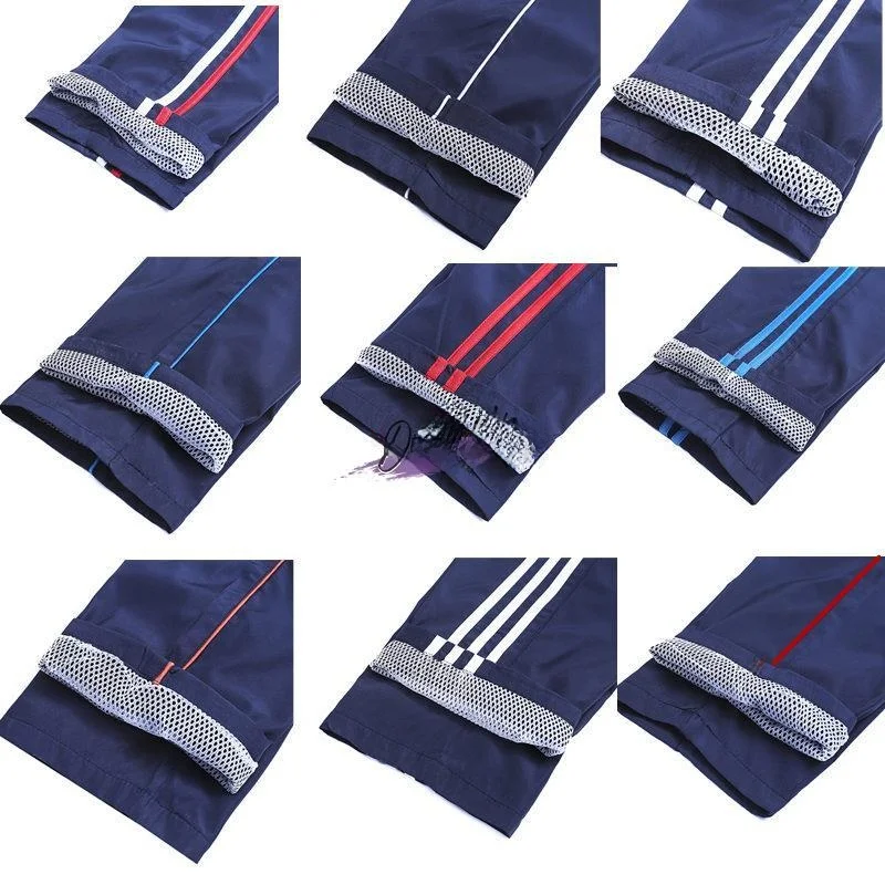 

Стильные спортивные школьные брюки с двойной полоской внутри и снаружи для учащихся начальной и старшей школы, гладкие, повседневные.