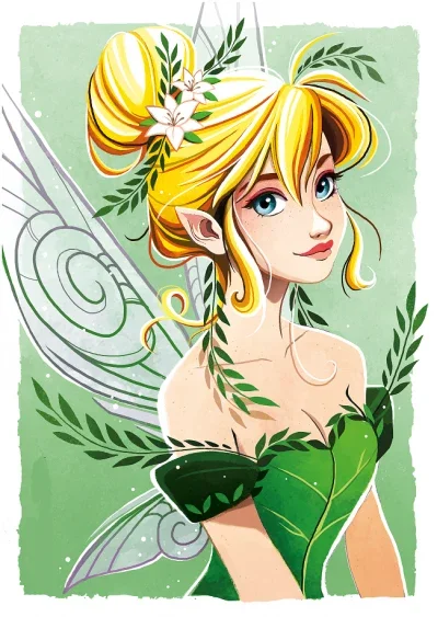 Disney Cartoon Mermaid Fairy Princess Wall Art Canvas Painting Posters and Prints Wall Pictures for Living Room Home Decor