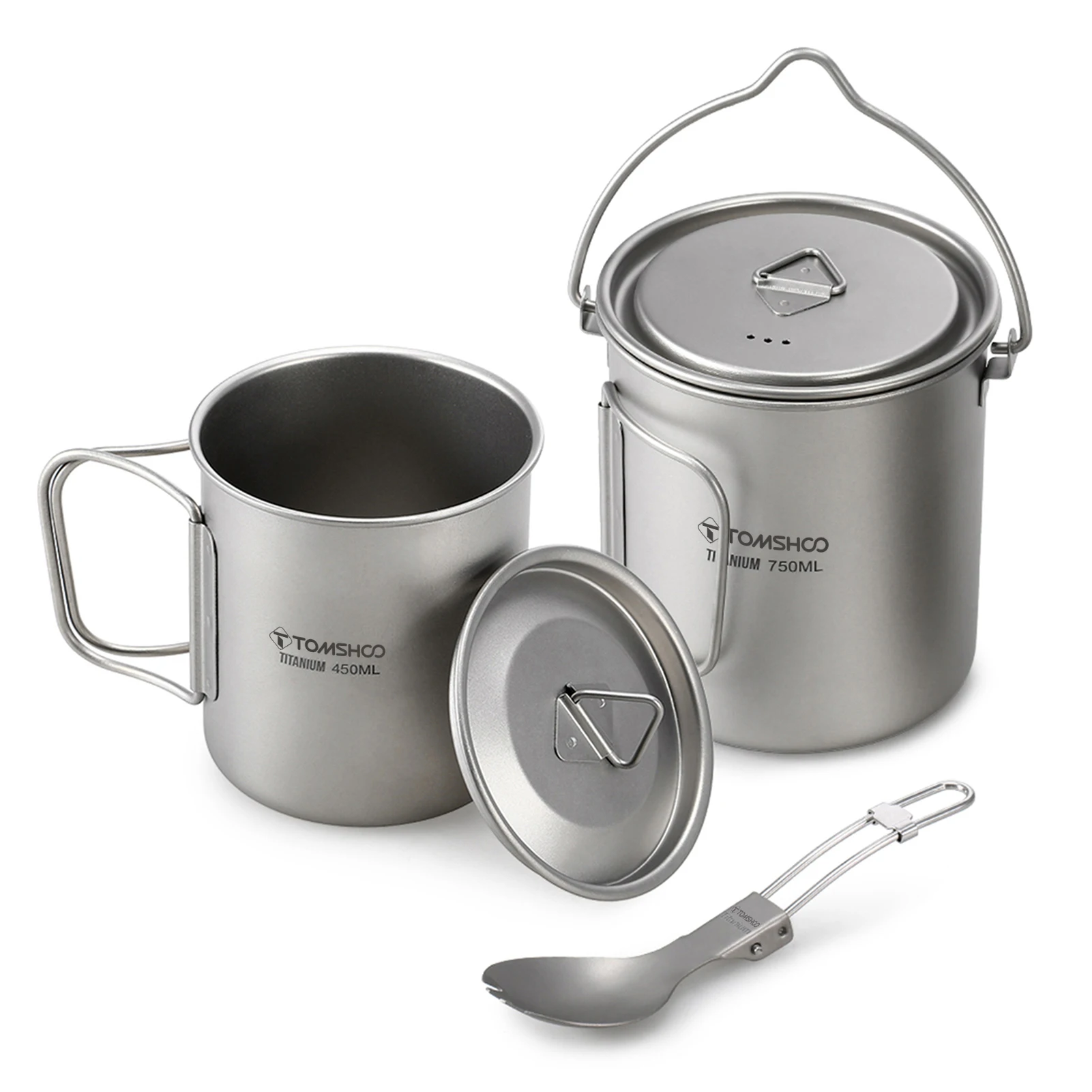TOMSHOO Ultralight 750ml Titan - đánh giá và giá Camping Cooking Pot With Lid