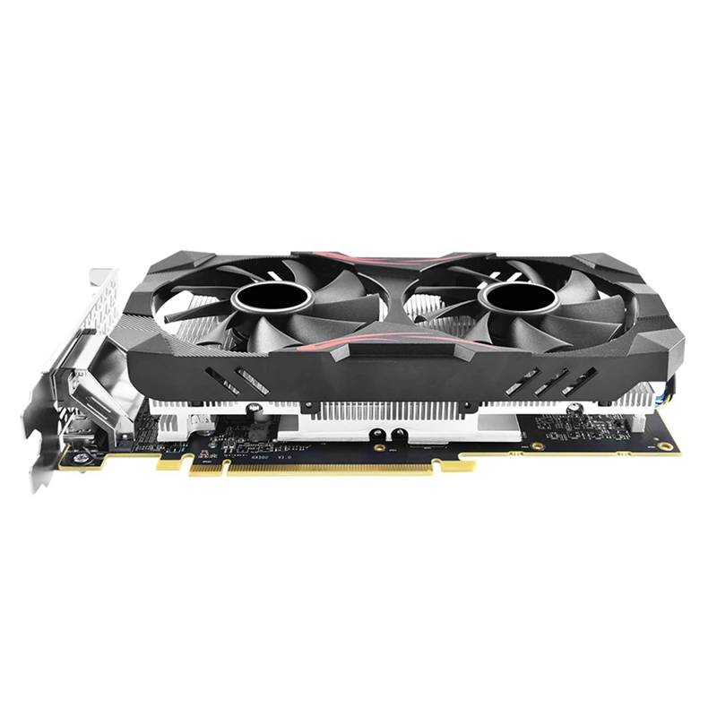 

Graphics Card 1284M/8100Mhz PCIE3.0 16X 3XDP 1XHD 1XDVI Graphics Card 8Pin Dual Fan For AMD Mining Game Graphics Card