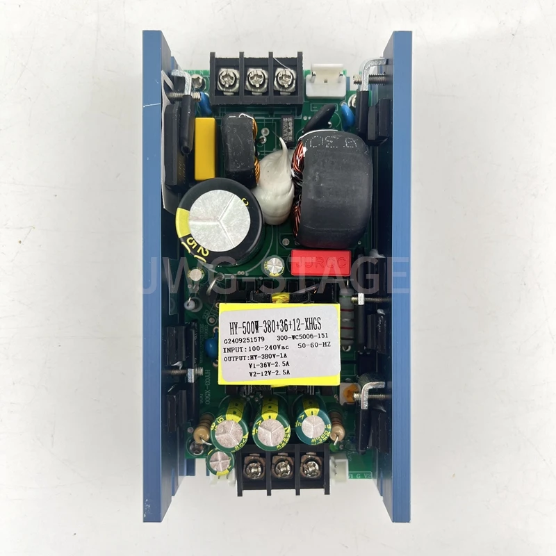 

HY-500W-380-36 + 12-XHGS импульсный источник питания, предназначенный для светильников с подвижной головкой Sharpy мощностью 200 Вт/230 Вт