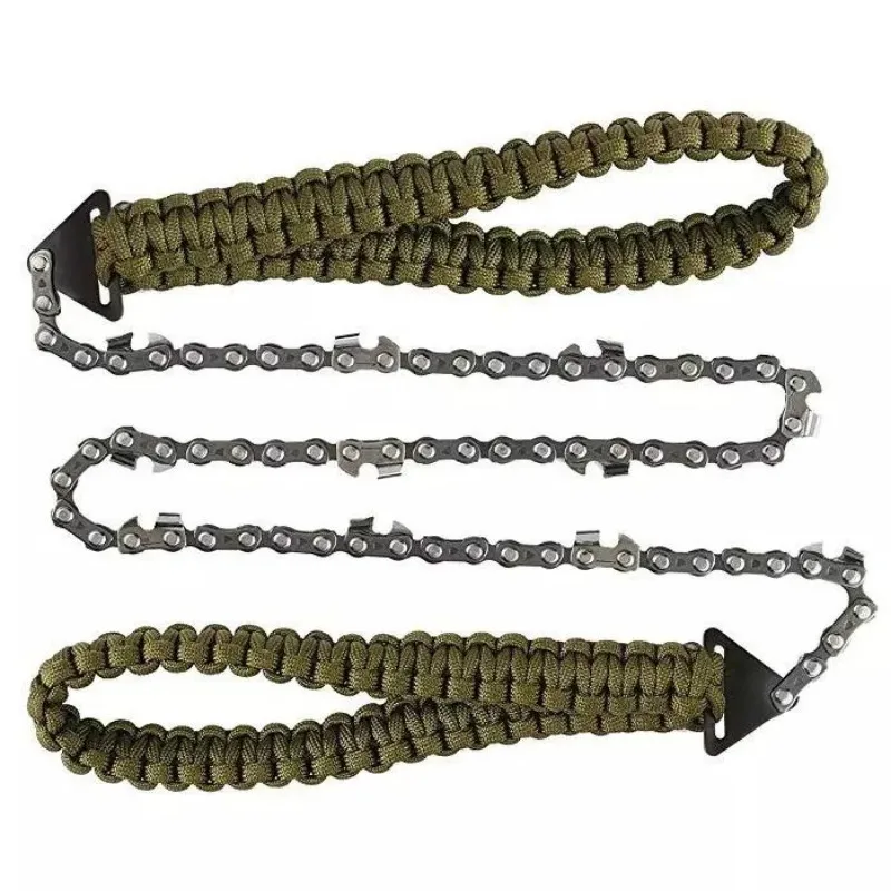 Manual Hand Braided Rope Chain Saw Portable Emergency Camp Survival Wire Cutter Portable Outdoor Camping Hiking Tools