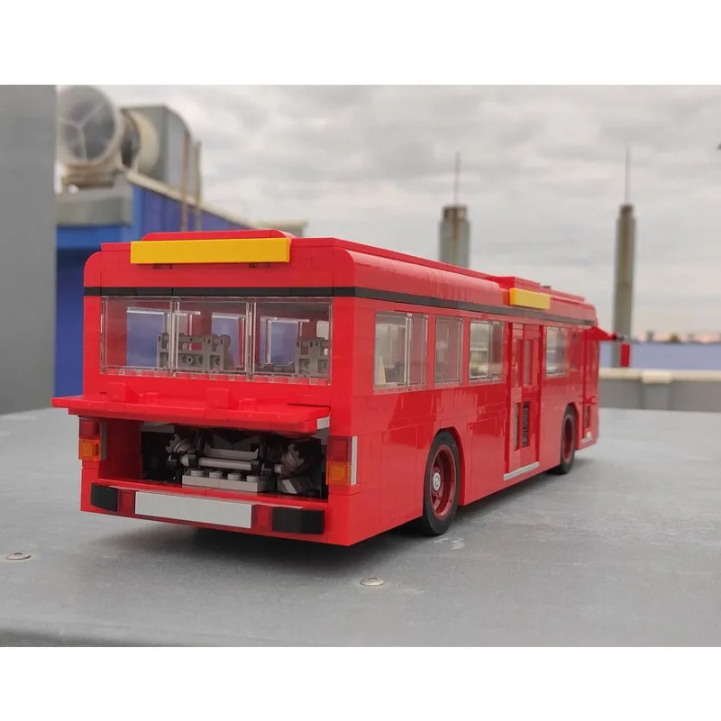 Modèle de bloc de construction Express de métro de transport urbain MOC-86095, 1163 pièces, jouet cadeau d'anniversaire et de noël pour enfants garçons