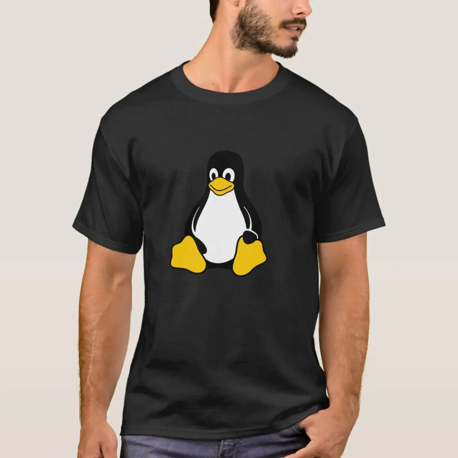 Linux Tux Penguin Open Source Nerd Geek T Shirt vintage Washed Breathable designer clothes Stylish Comfortable streetwear Soft