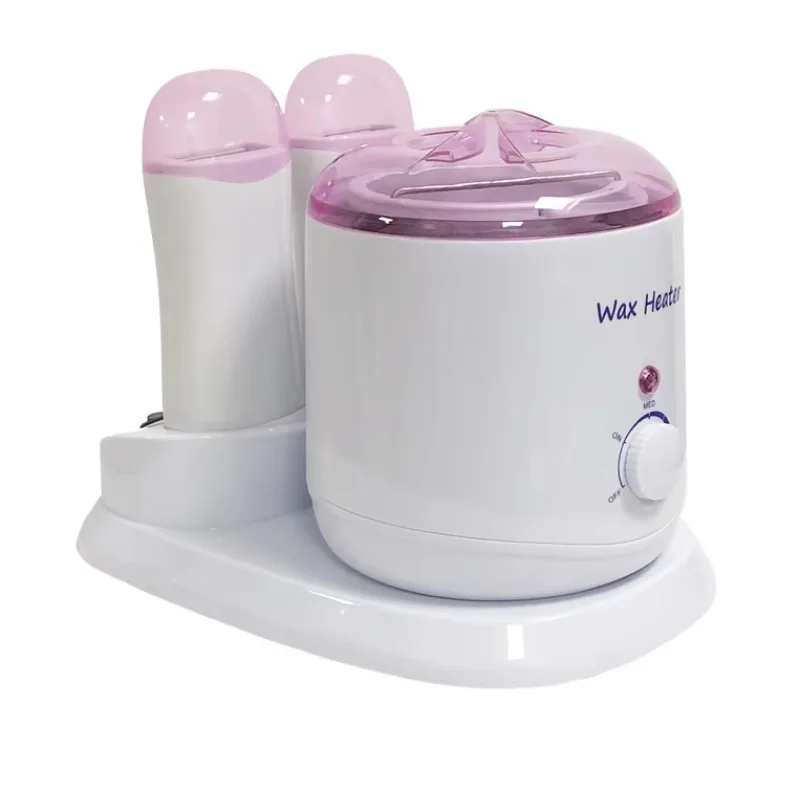 

3 in 1 Double Wax Warmer 800ml Tin and 2 Pieces 100ml Roll on Hair Removal Wax Melt Warmer