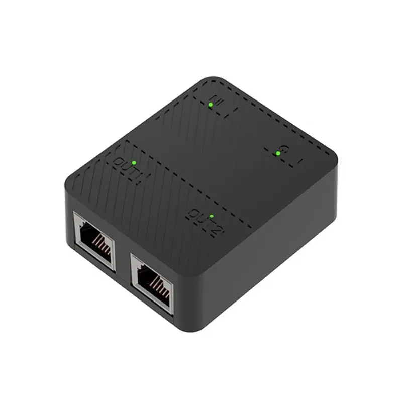 A29F-2 Port Gigabit Network Switch RJ45 Switch Network Splitter Cable Extender 1000Mbps Selector Adapter 1 In 2 Out