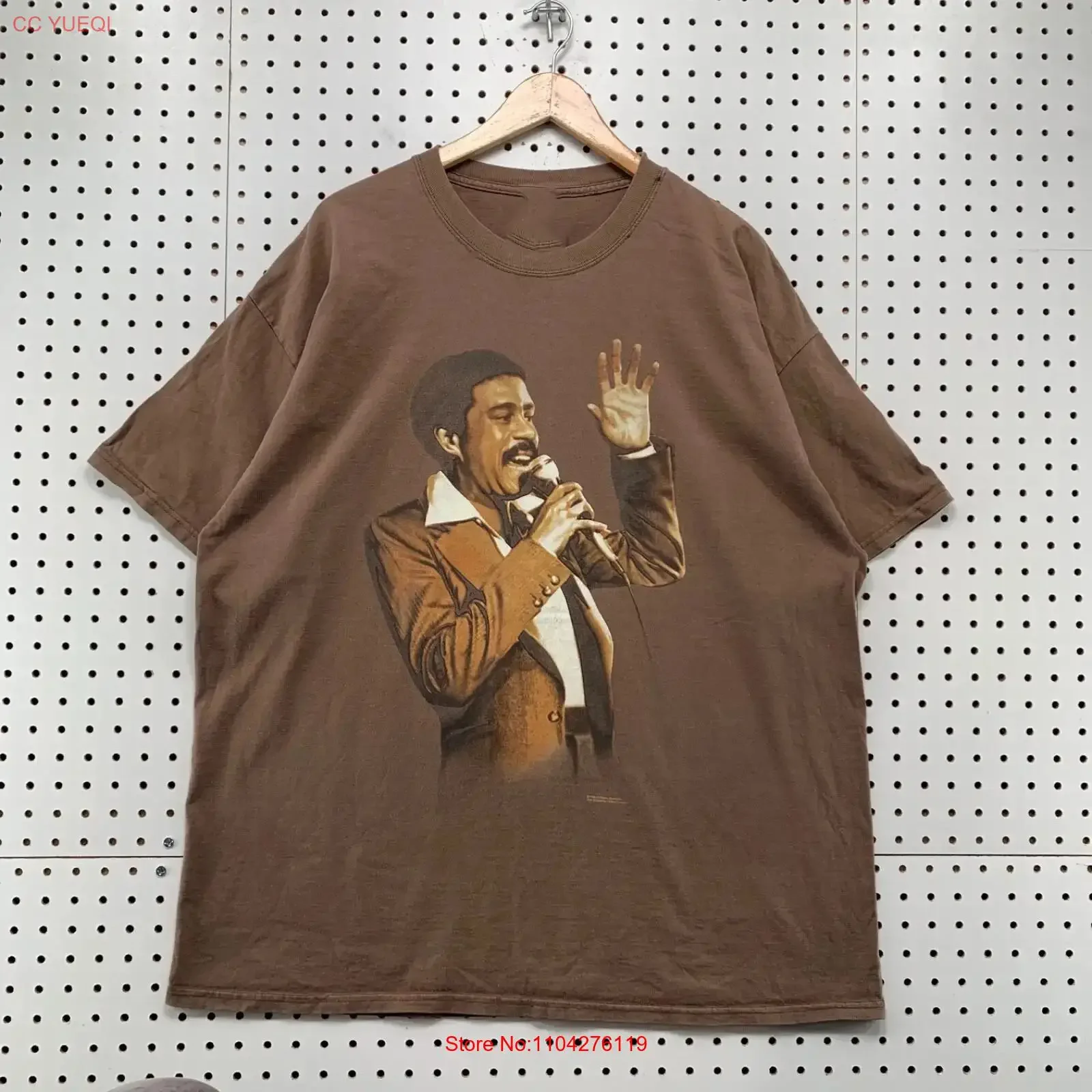 Richard Pryor T Shirt Mens Brown  s 5xl vintage Washed streetwear homme Soft Slightly Versatile graphic Top For Everyday Wear