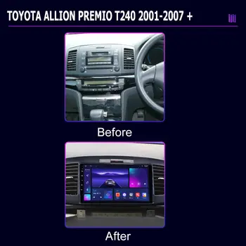 4G pro Toyota Allion Premio 2007-2015 autorádio Android Auto Carplay stereo multimediální přehrávač GPS navigace DVD 6 nejlepší prodej Autorádio Toyota Allion - №4
