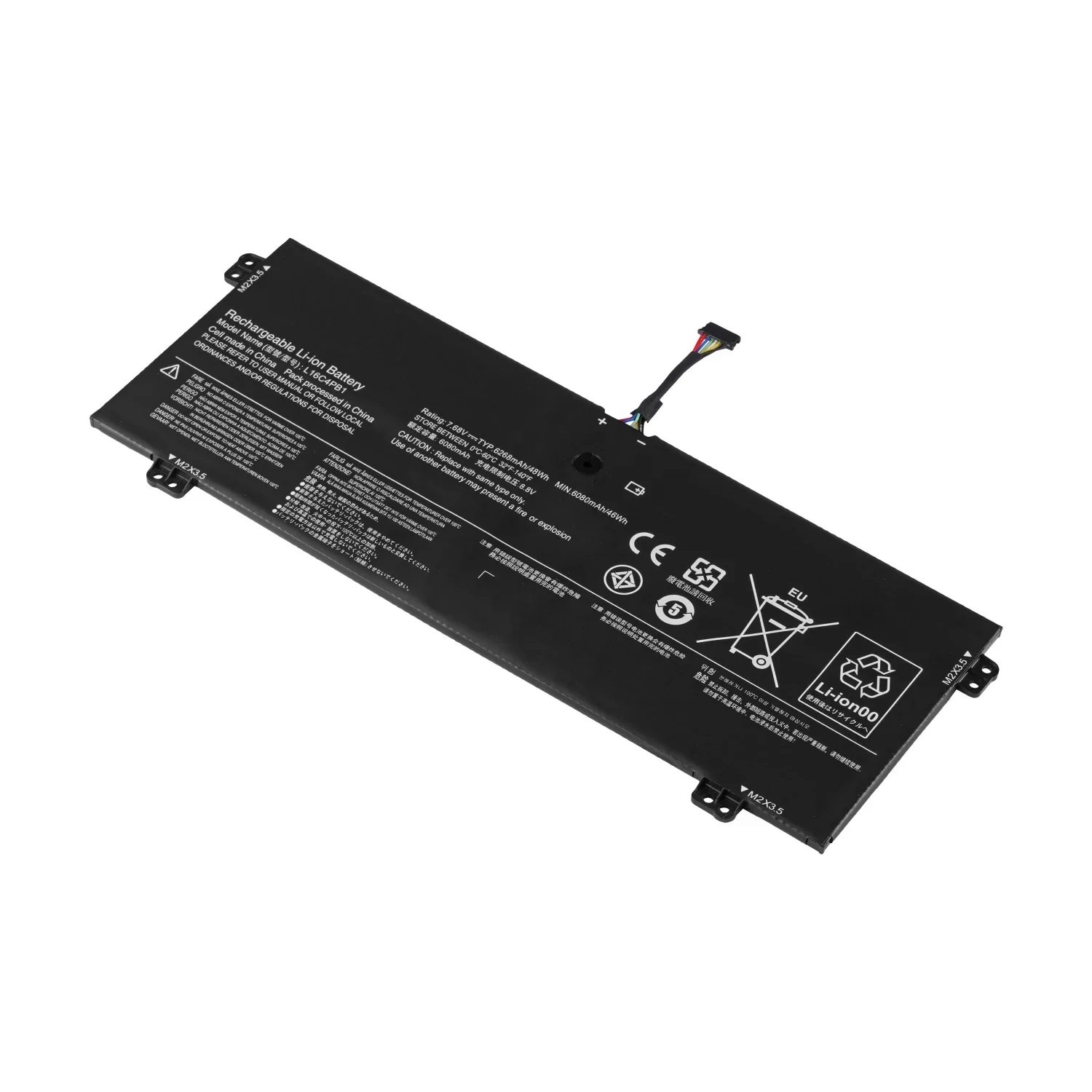 JGTM L16M4PB1 L16L4PB1 7.68v 48Wh Laptop Battery for Lenovo IdeaPad Yoga 730-13IKB 13IWL 13IKB L16C4PB1 Notebook