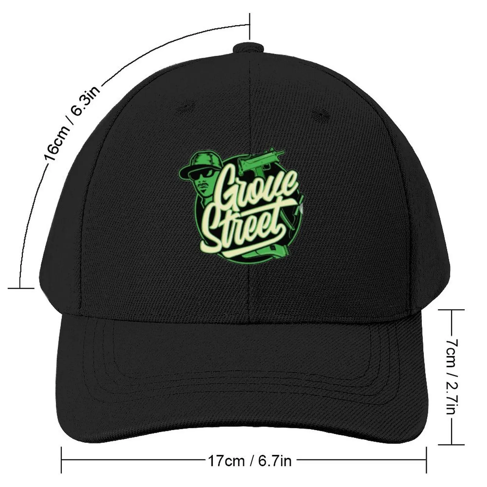 Grove Street Families Logo San Andreas Baseball Cap Sunscreen Rugby Caps Women Men's