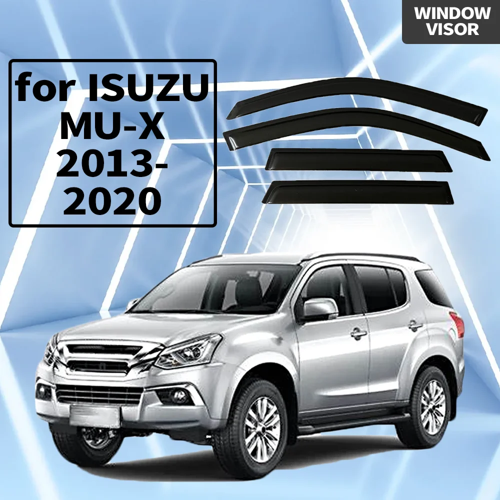 

Window Visor for ISUZU MU-X 2013-2020 Wind Deflectors Rain Guards Door Visor Vent Shades Ventvisor Exterior Parts