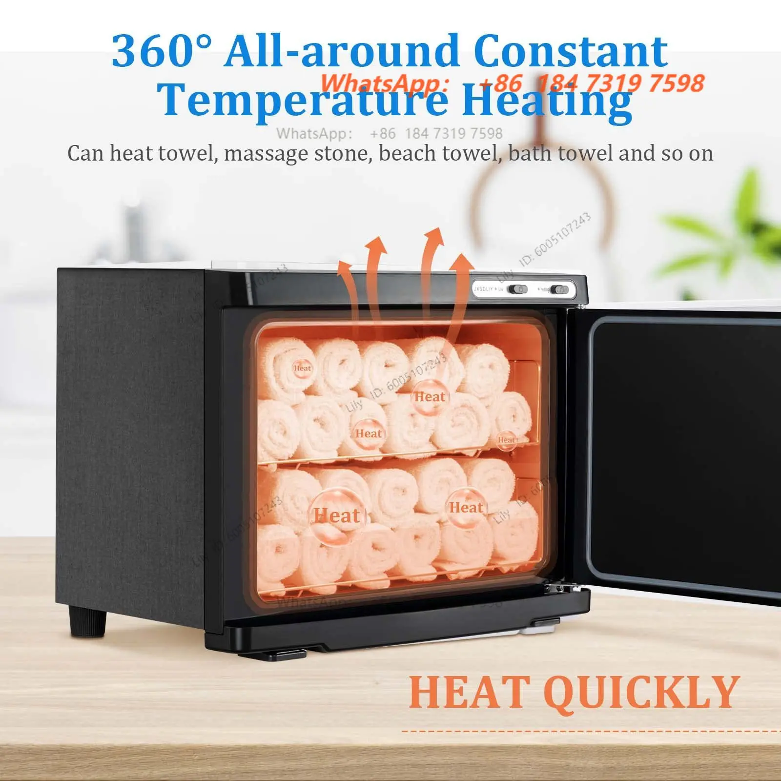 heating disinfection cabinet small hot towel  110V high temperature hot compress steam wet towel,