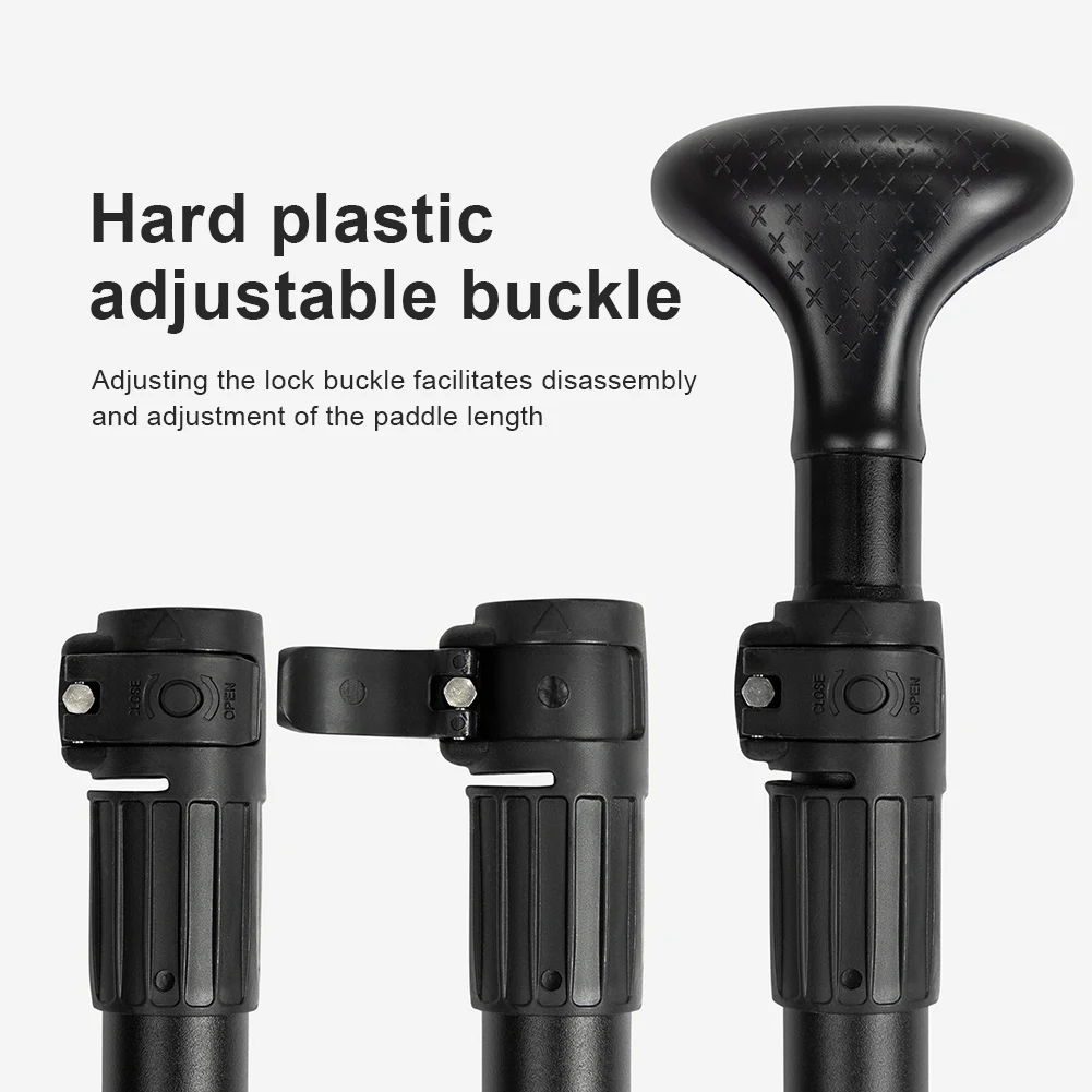 3-Piece Kayak Boat Paddle Adjustable Length Stand Up Paddleboard Paddles Aluminum Alloy One Way Paddle for Outdoor Water Sports