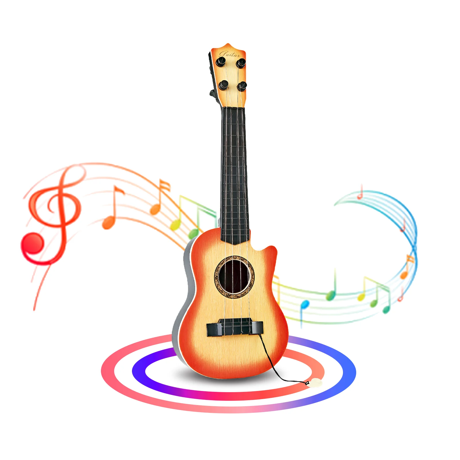 17inch Mini Guitar Toy, 4 Strings Guitar for Kids Guitar Musical Toys for Toddler Kids/Boys/Girls/Beginner.