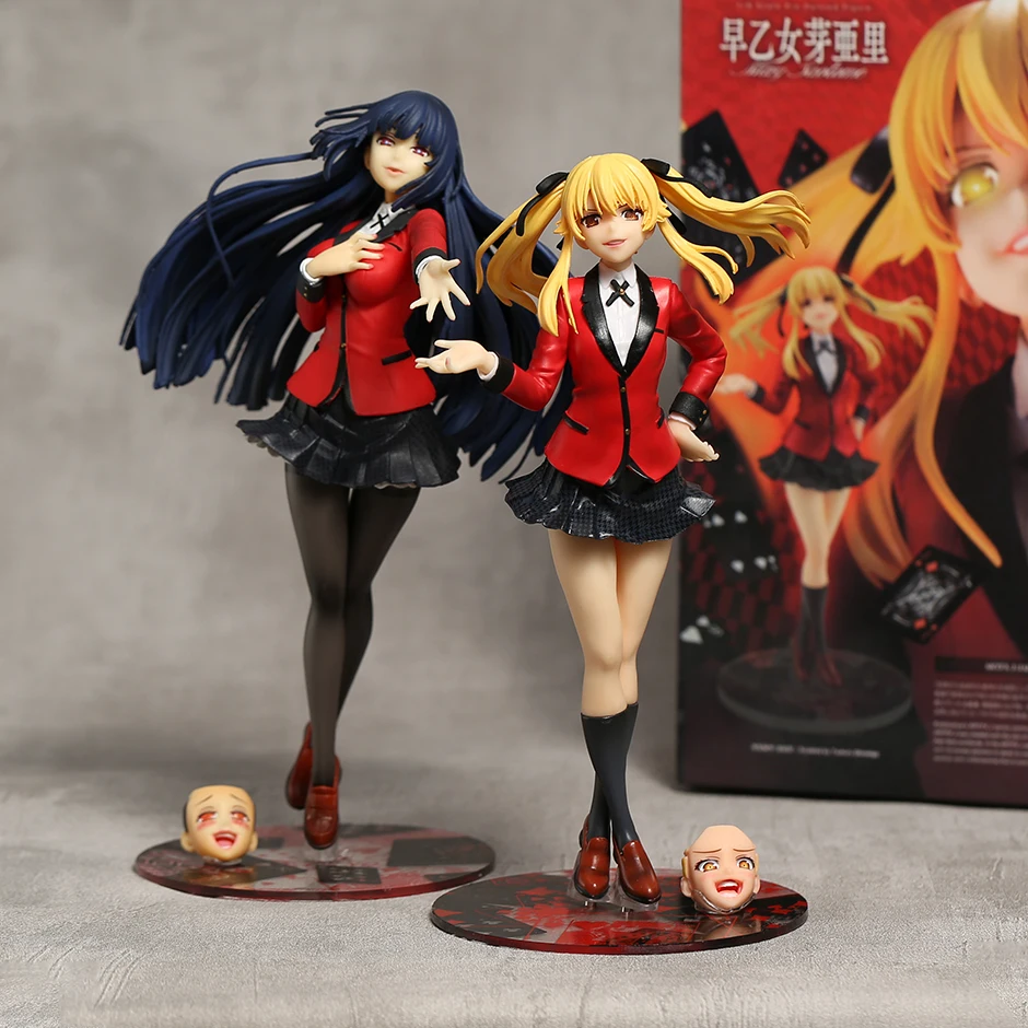 Kakegurui 2nd Season Mary Saotome Jabami Yumeko 1/8 Scale PVC Figure Doll Collectible Model Figurine Toy