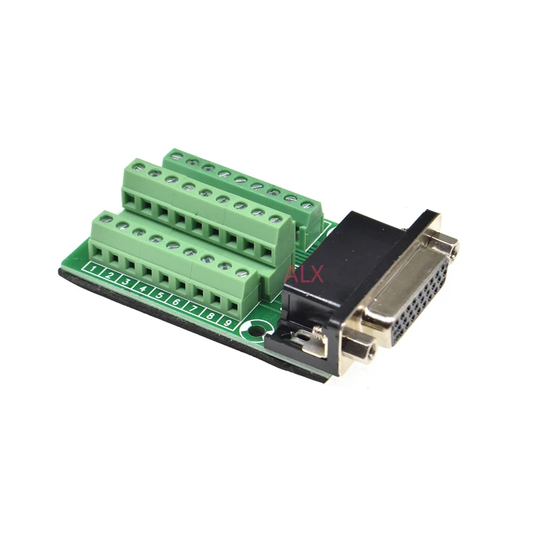 1PCS DB26 26PIN 3 ROW male female connector to terminal adapter D-SUB converter 26 pin terminal board Signal Module