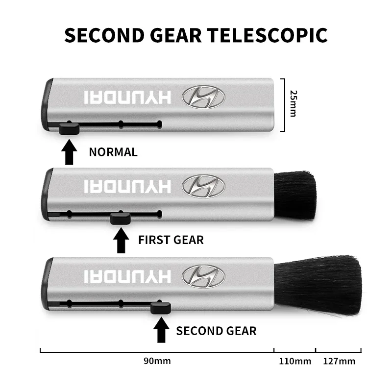 1 قطعة فرشاة صغيرة لتنظيف السيارة قابلة للسحب لشركة هيونداي I30 أكسنت كريتا كونا IX35 I10 I40 جيتز سوناتا إلنترا فيلوستر 2018 2019 #5