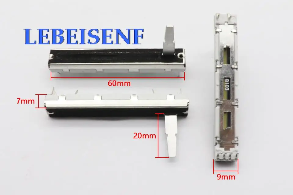 3pcs for Pioneer DJM 350 600 700 800 Fader Fader Straight Slide Potentiometer / DJ MIXER Fader