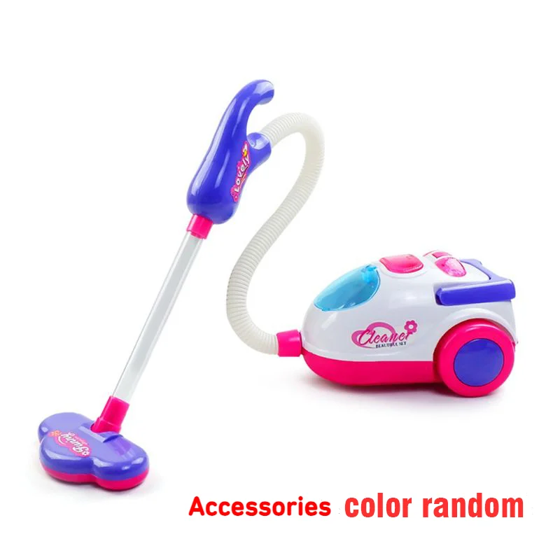 Children\'s Electric Mini Vacuum Cleaner Playing House Toys Sound And Light Cleaning Working Function Kids Educational Toys Girl