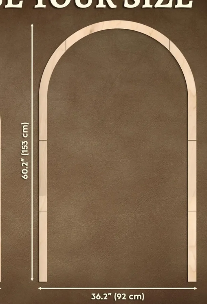 

Wooden arch for wall decal, Nursery arch wall decal, Wood arch frame, Wall arch molding, Furniture molding, Kids room wall deco