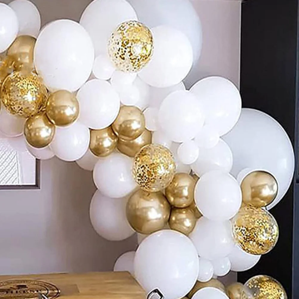 

100Pcs White Latex Balloons 10 Inch Party Decorations Wedding Balloons Kit White Theme Birthday Shower Arch Wedding Balloon