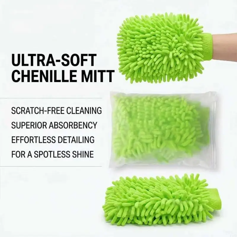 2026 New Reusable Car Detailing Gloves Quick Dry Feature Seamless Cleaning For Sensitive Automotive Finishes
