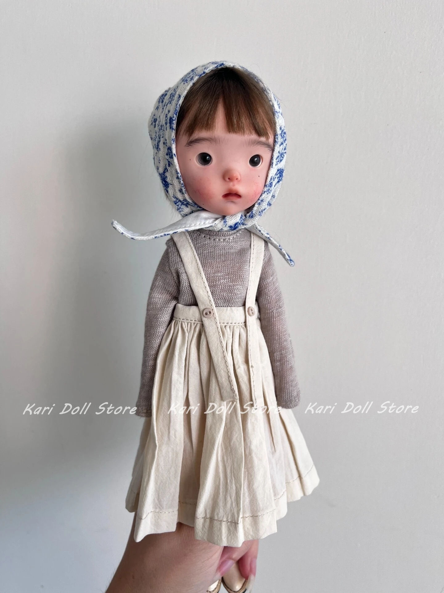 

Kari Doll Clothes for Landazz Landoudou ob24 ob22 Doll Floral headscarf and camisole dress set