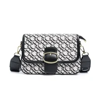 CH marca diseño letras hebilla bolso cruzado de mujer exquisito elegante bolso de mujer de moda decorativo versátil colorido