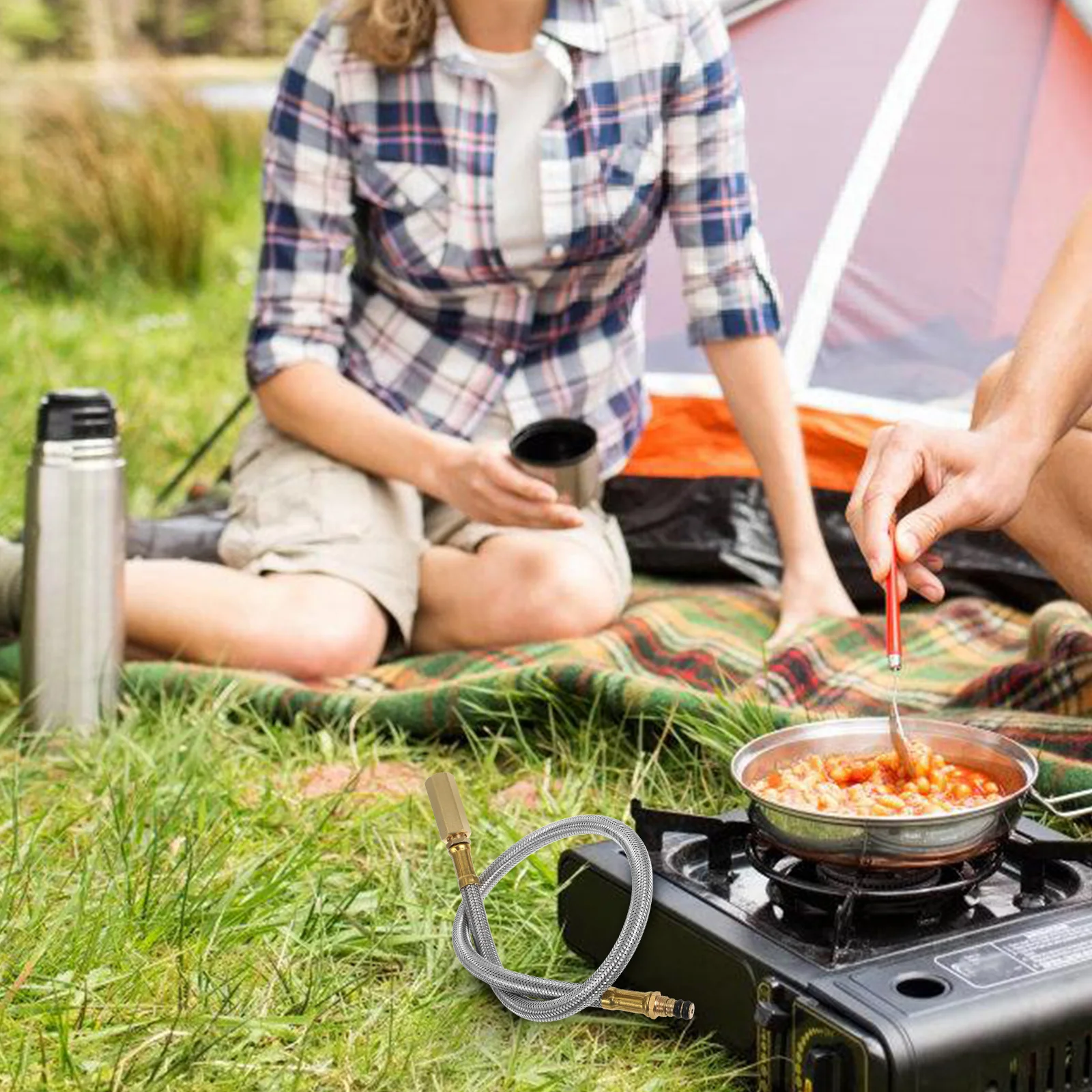 في الهواء الطلق خرطوم اسطوانة الغاز التخييم توسيع اتصال أنبوب موقد شواء استبدال الموقد جزء علبة الغاز ملحق للشواء