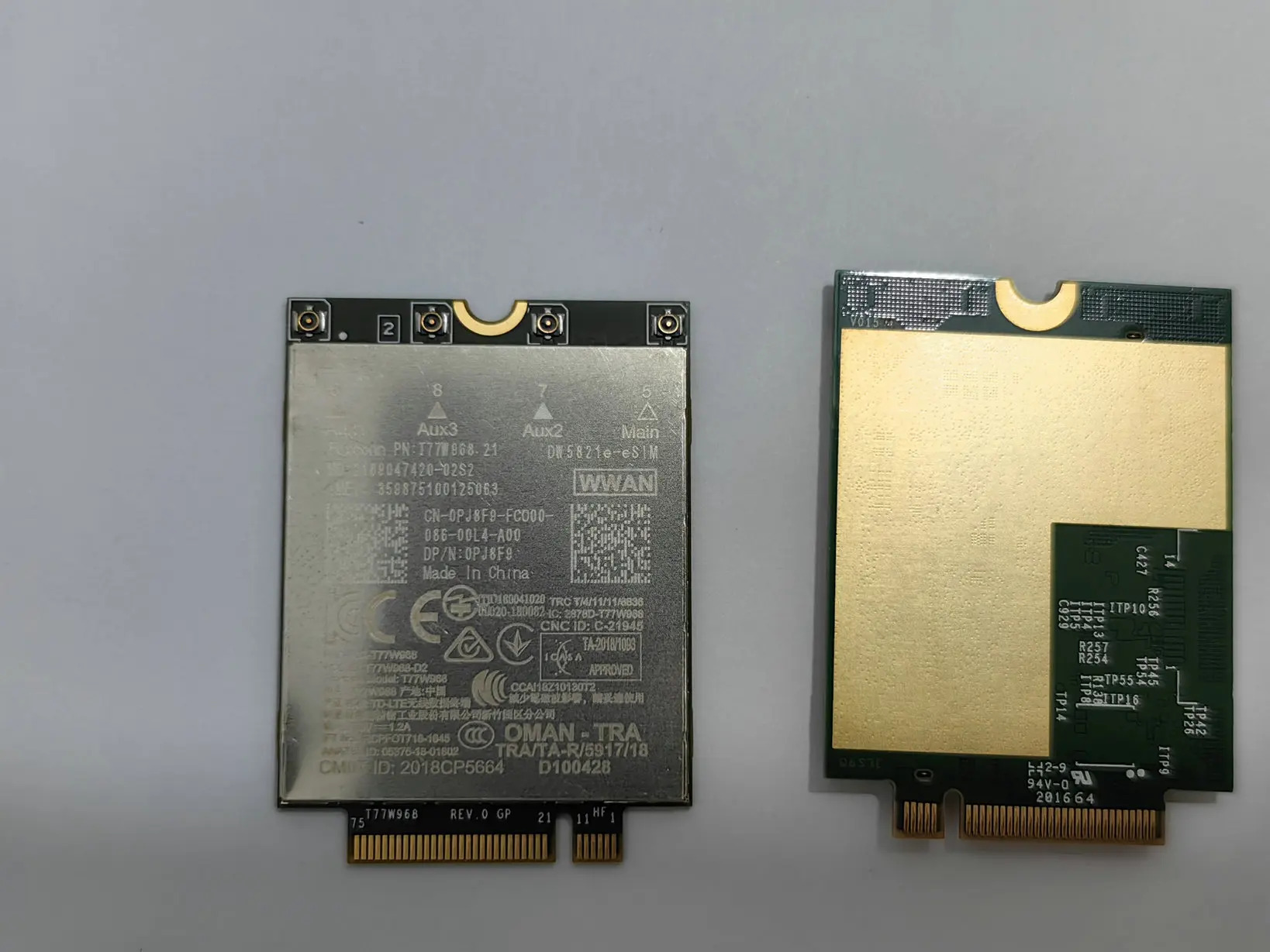 Per modulo DELL 7400 7424 5420 5424 DW5821e T77W968 LTE 4G, Netcom completo