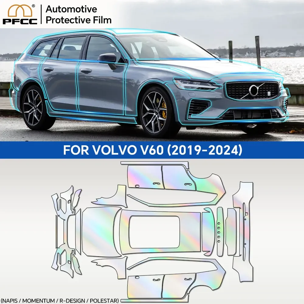 

PPF TPU for Volvo V60 2019 2020 2021 2022 2023 2024 Precut Paint Protection Film Body Clear Bra TPU Transparent Kit Accessories