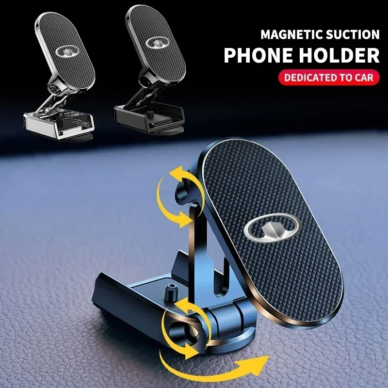 Вращающийся на 720 ° Автомобильный держатель для телефона с логотипом для Great Wall GWM Poer Wingle 5 7 Haval H5 H3 H6 Voleex C30 Steed Tank 300