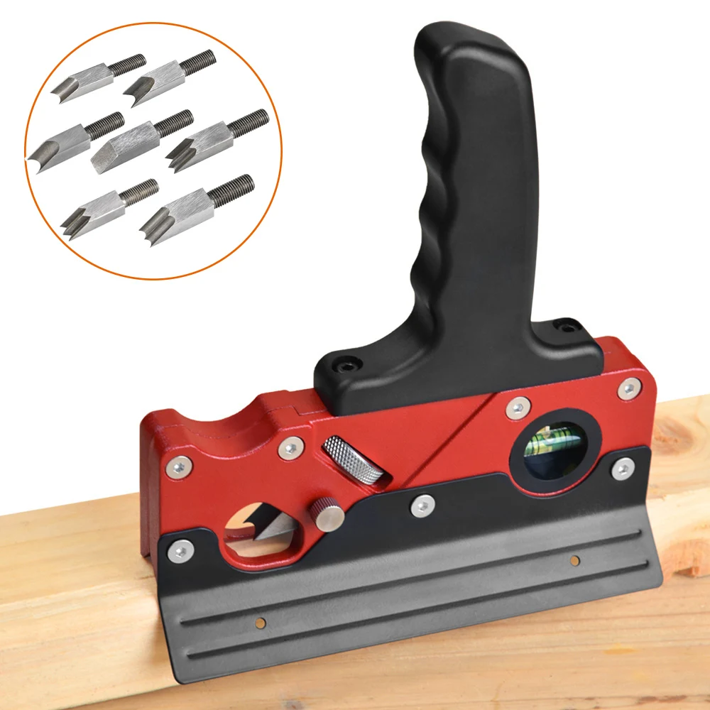 Woodworking Edge Trimming Planer 45 Degree Chamfer Plane Hand Tool DIY Bevel Corner Trimming Plane Manual Deburring Angle Planer