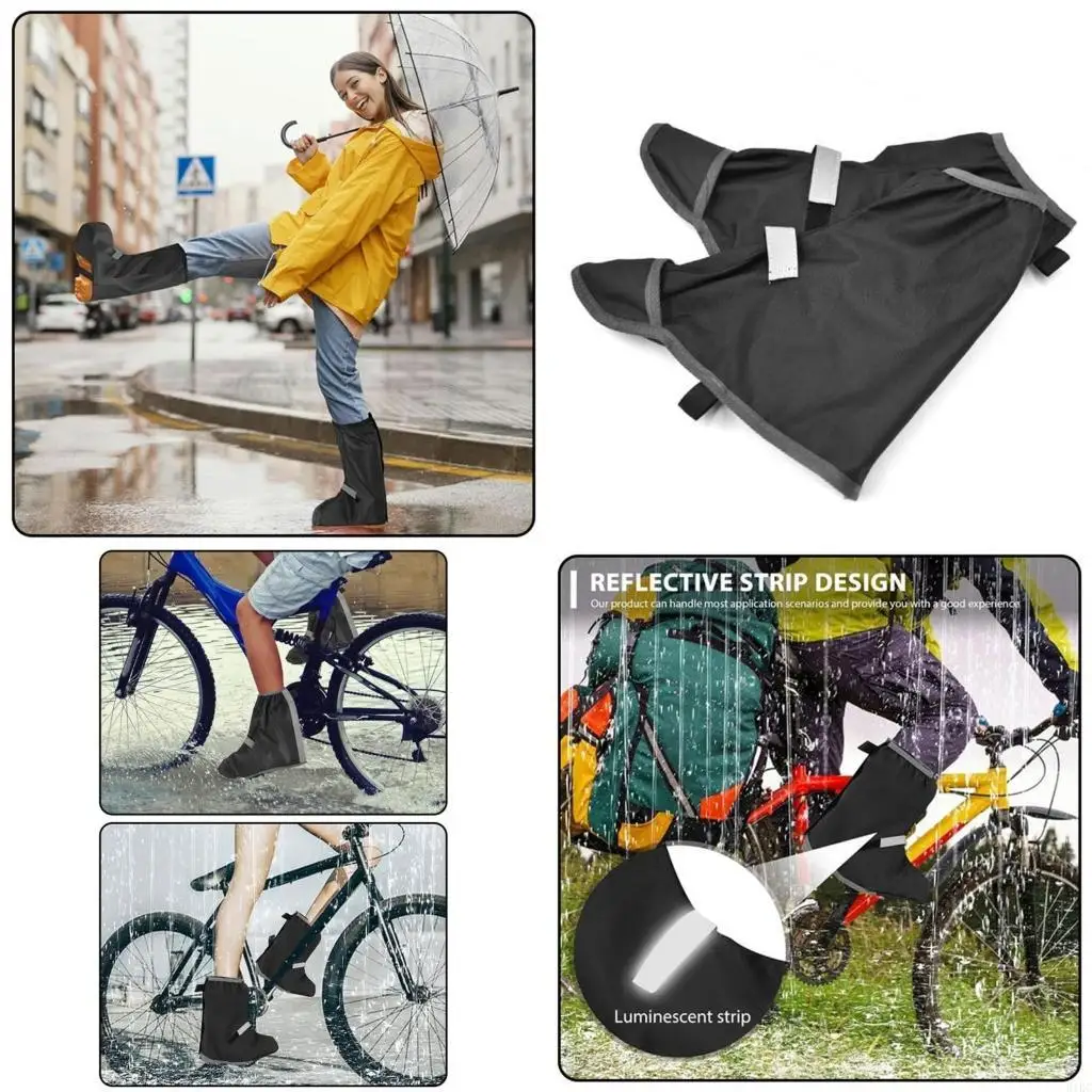 

Reusable Rain Boot Shoe Covers Waterproofs Rain Shoe Covers Bicycles Overshoes for Motorcycle, Fishing, Gardening