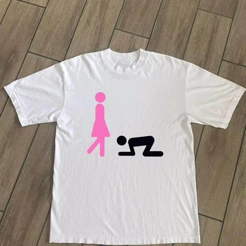 Women Grunge Y2K T-shirt Harajuku Graphic Print Hip Hop Tee Rock Punk Retro Top Goth Streetwear Funny Short Sleeve Summer Shirt