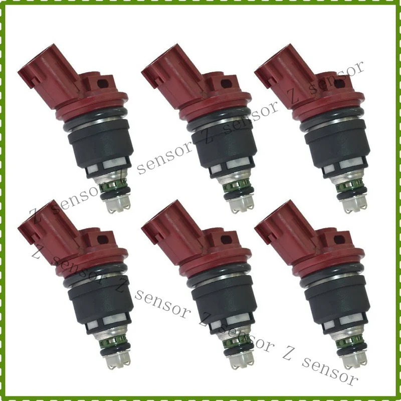 Z+ 6PCS Fuel Injectors 16600-RR544 740cc For For Nissan Skyline R33 RB25DE RB25DET