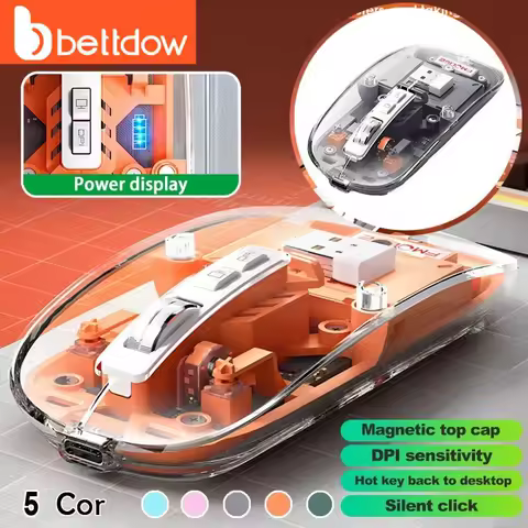 Mouse Bluetooth Sem Fio Bettow Sem Fio, 2400DPI, 2,4GHz