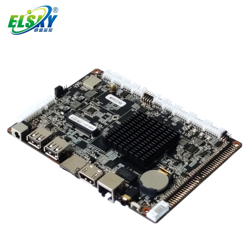 

Материнская плата ELSKY EK8800 для ТВ-приставки с поддержкой процессора Rockchip RK3288 2G/4G/8G/16G RAM HD-MI LVDS EDP 6 * USB 2,0 4 * COM FSB/HT 4,0 ГГц