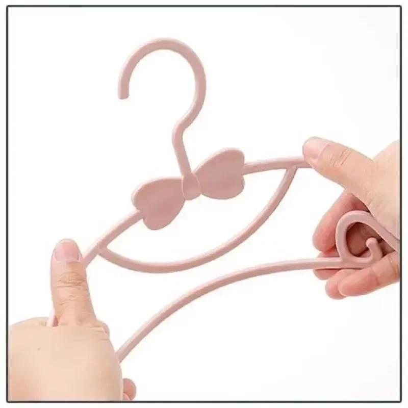 5/10 PCS Portable Clothes Hanger Kids Children Toddler Baby Coat Storage Plastic Hangers Hook Household Clothing Organizer