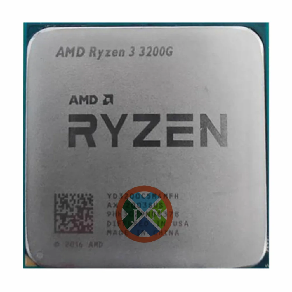 Processador do Amd-Ryzen 3 3200g r3 3200g 3,6 ghz quad-core quad-thread 65w, l3 = 4m yd3200c5m4mfh soquete am4