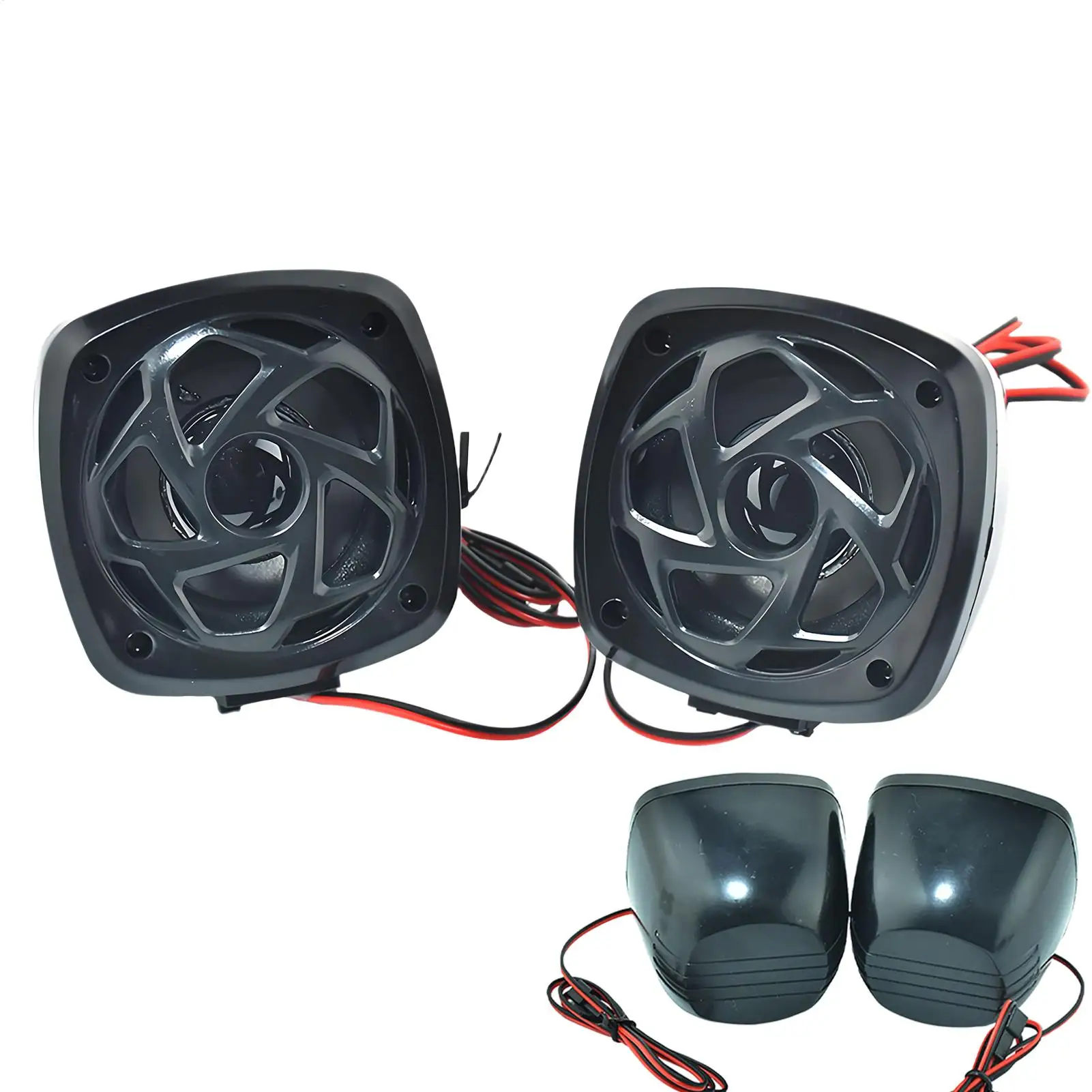 

12 В акустическая система для мотоцикла, усилитель USB MP3, мотоцикл, Bluetooth, аудио пульт дистанционного управления, стерео 2 динамика, водонепроницаемый FM-радио