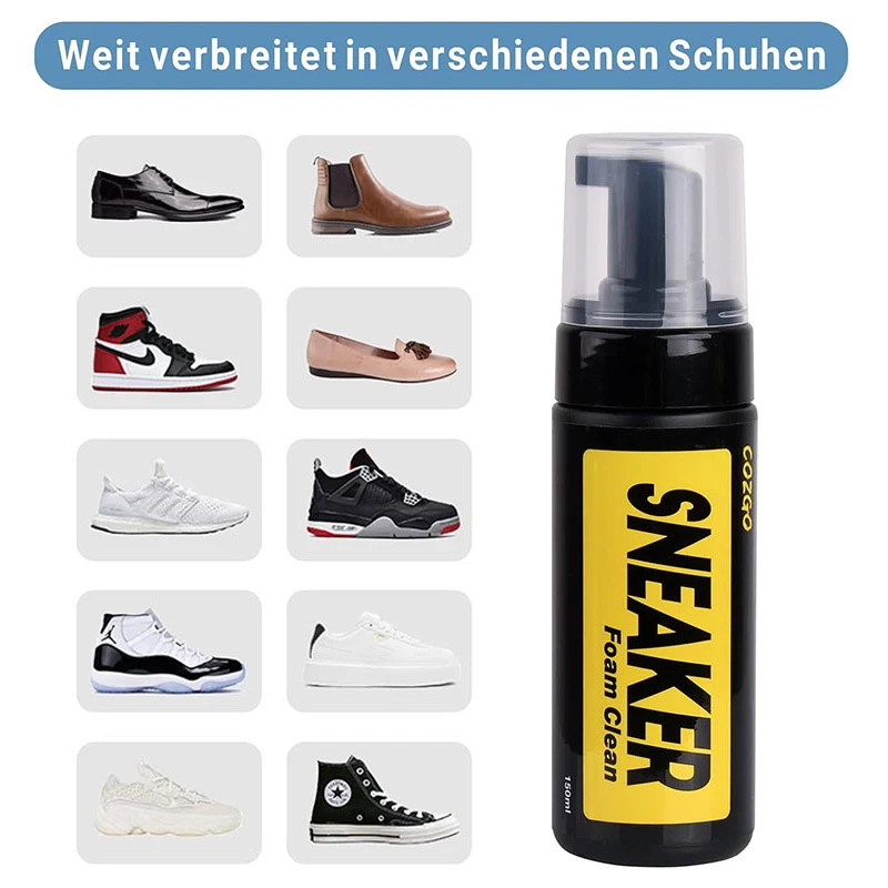 Shoe Cleaning Kit - White Shoe Cleaner Kit - footwear cleaning kit - Suede Shoe Cleaning kit - Soft Bristle Brush and Microfiber