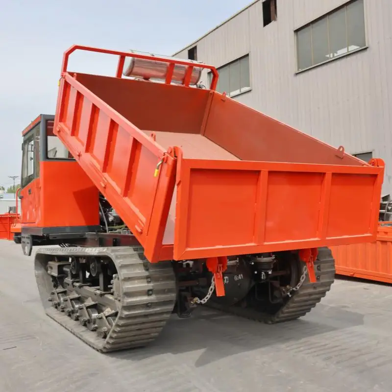 Engineering Rubber Track 0.8Ton 1.2Ton 1.8Ton 2Ton 5Ton Transport Crawler Dumper Truck For Mud Road view 5