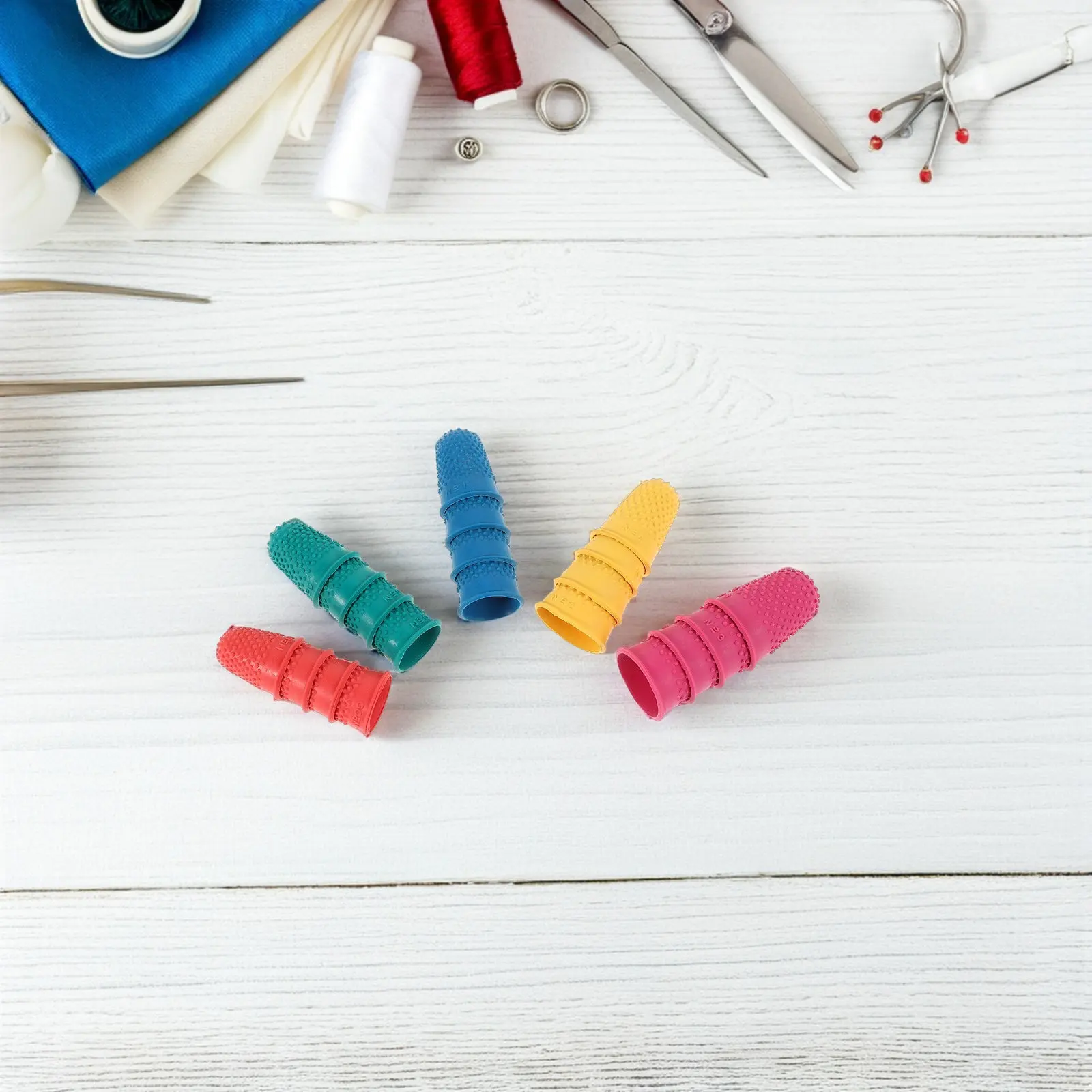 20Pcs Finger Sleeve Gaming For For Painting Christmas Crafts Rubber Sleeves Non- Soft Flexible Protectors Household