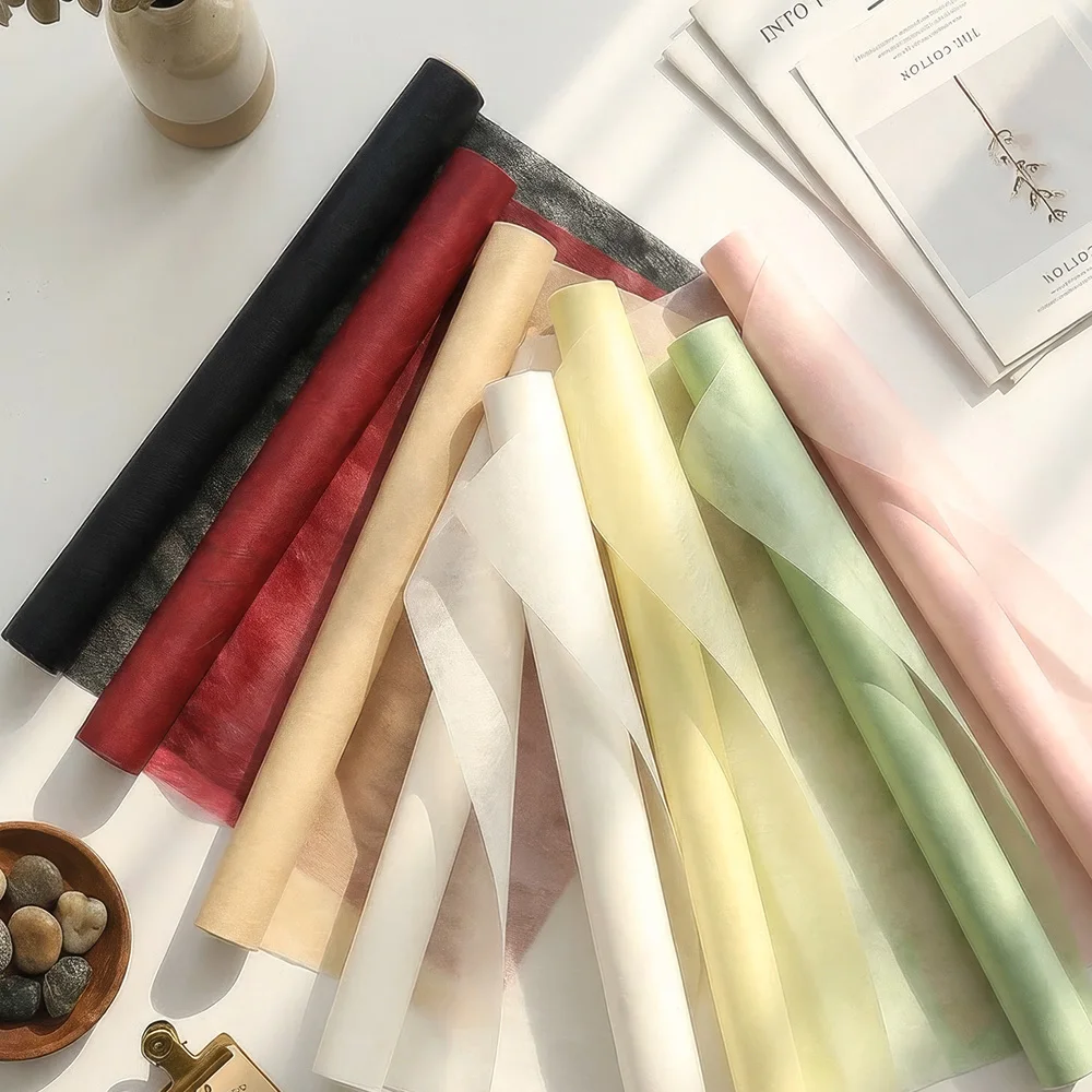 

Traditional Craft Colorful Paper Roll for Clothing and Flower Gift Wrapping 58Cmx9M