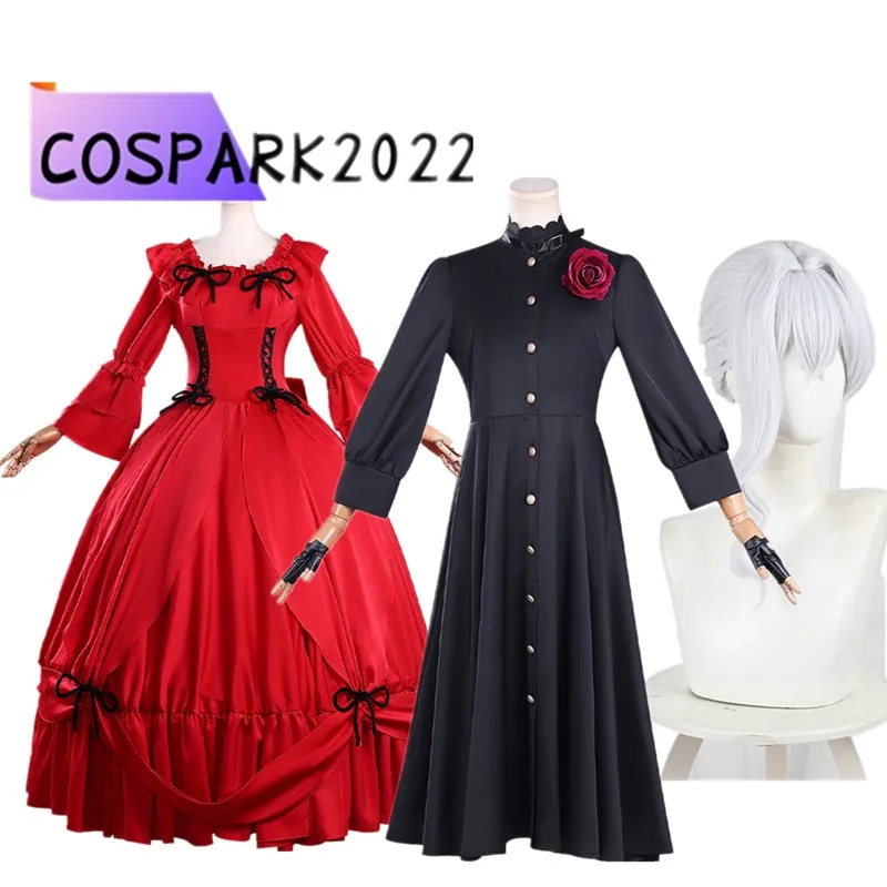 

Scarlet El Vandimion Cosplay Costume TV May I Ask Anime One Final Thing Dress Uniform Wig Outfits Halloween Carnival Party Suit