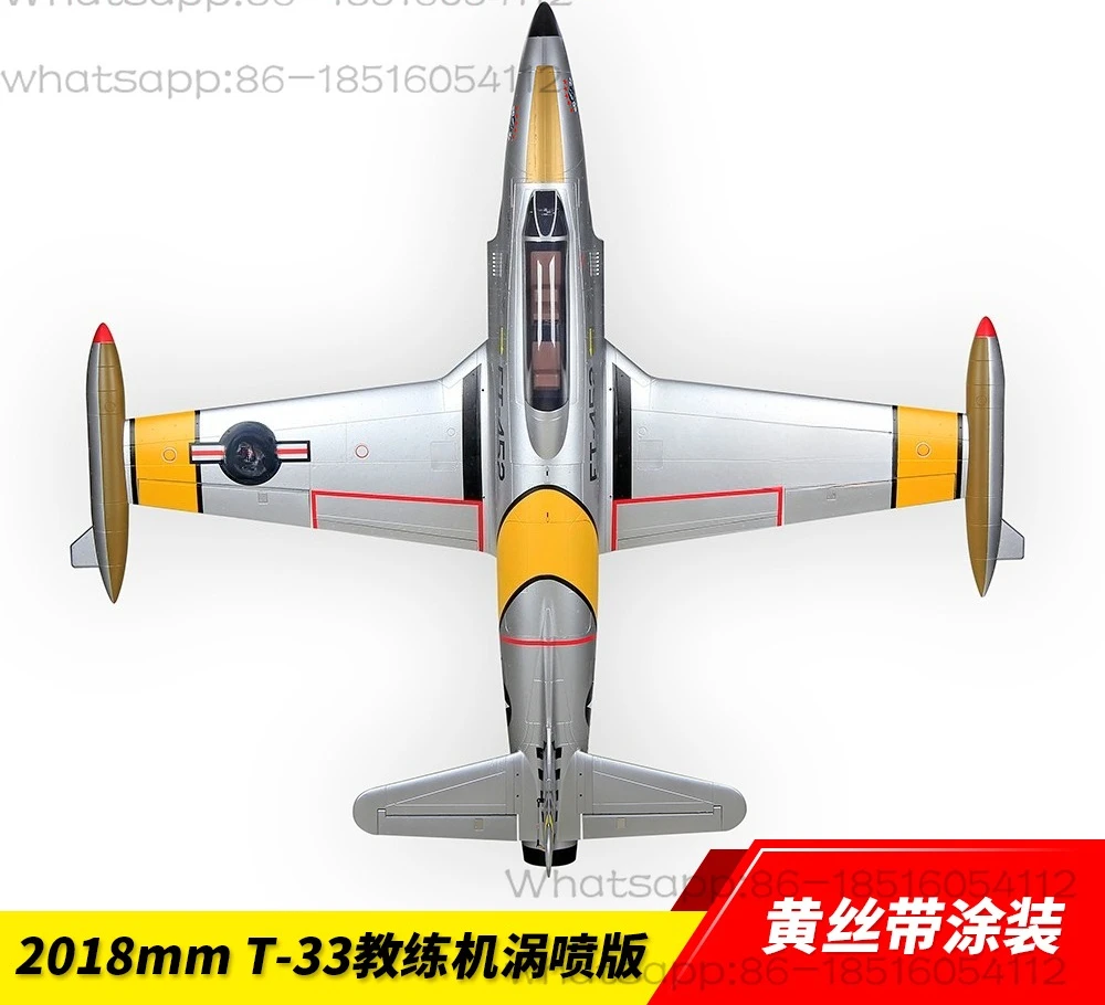 T33 Turbojet, Yellow Ribbon Painted Aviation Model Toy