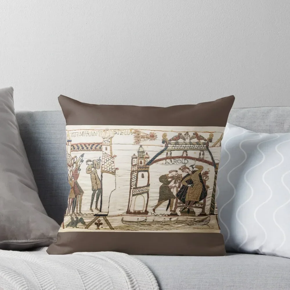 Bayeux Tapestry, Halley's Comet of 1066, Astronomy Throw Pillow pillow cover luxury Decorative pillow case