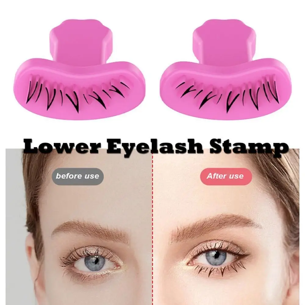 DIY False Eyelashes Stamp V-shaped Natural Look False Eyelash Eyeliner Seal Makeup Tool Easy To Put On Lower Eyelashes Prints